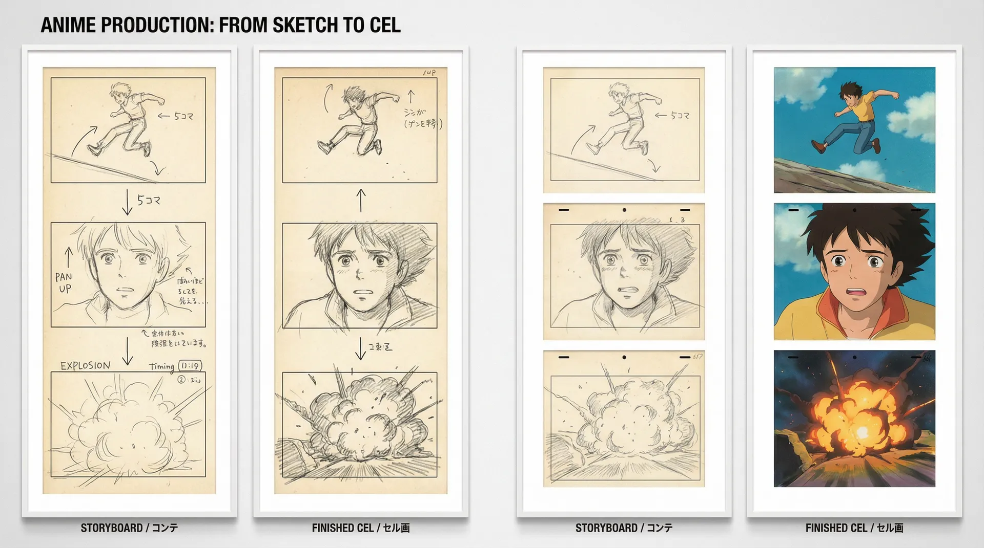 里番动漫 独立动画监督青山透的分镜手稿